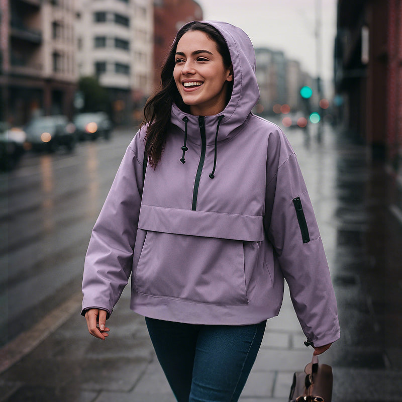Wasserdichte Damen Outdoorjacke – Regen, Wind und Kälte