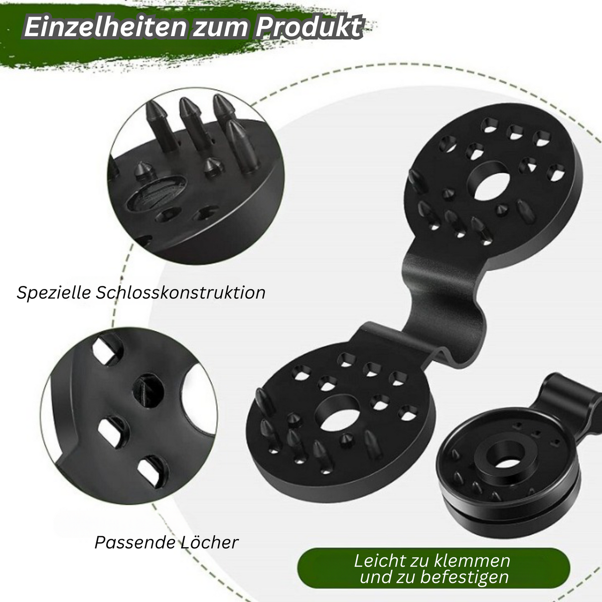 Shade sail fastening clips - plastic clamps for shade nets
