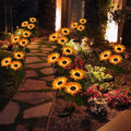 Solar Gartenleuchten Sonnenblumen Warmweiß Außenbeleuchtung Wetterfest product image 1