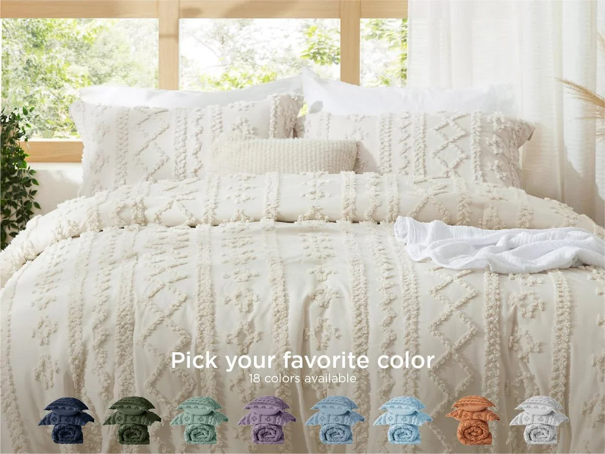 Tufted Boho bedding set – soft blanket for every season