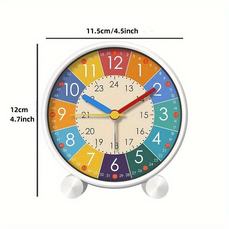 Learning clock for children – Colorful children's alarm clock with a silent movement