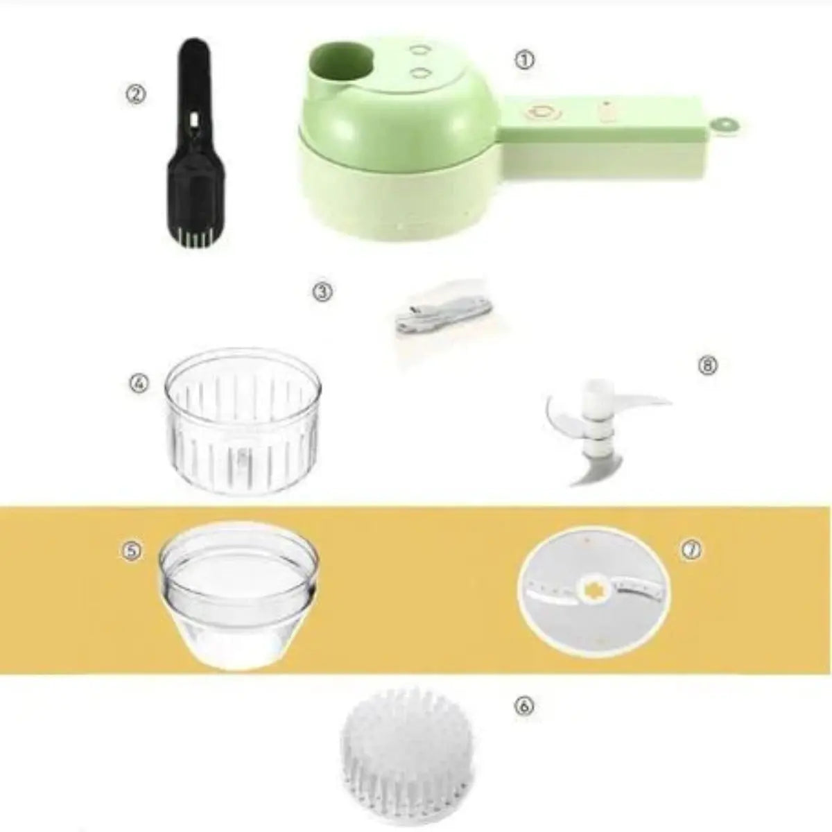 Elektrischer Zerkleinerer 4-in-1 – Kabellos & Kompakt product image 7