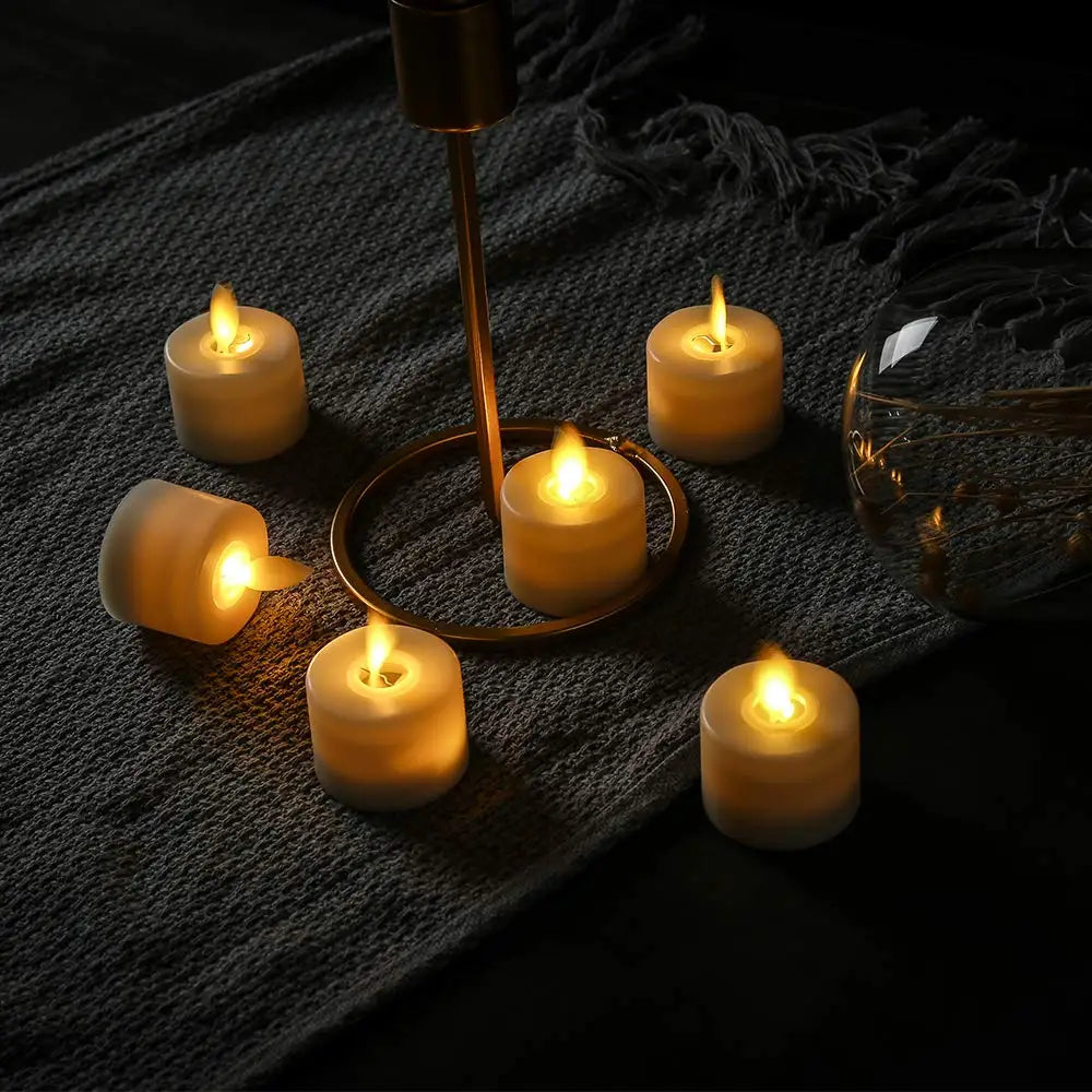 LED Kerzen Set mit Fernbedienung – realistisches Flackerlicht