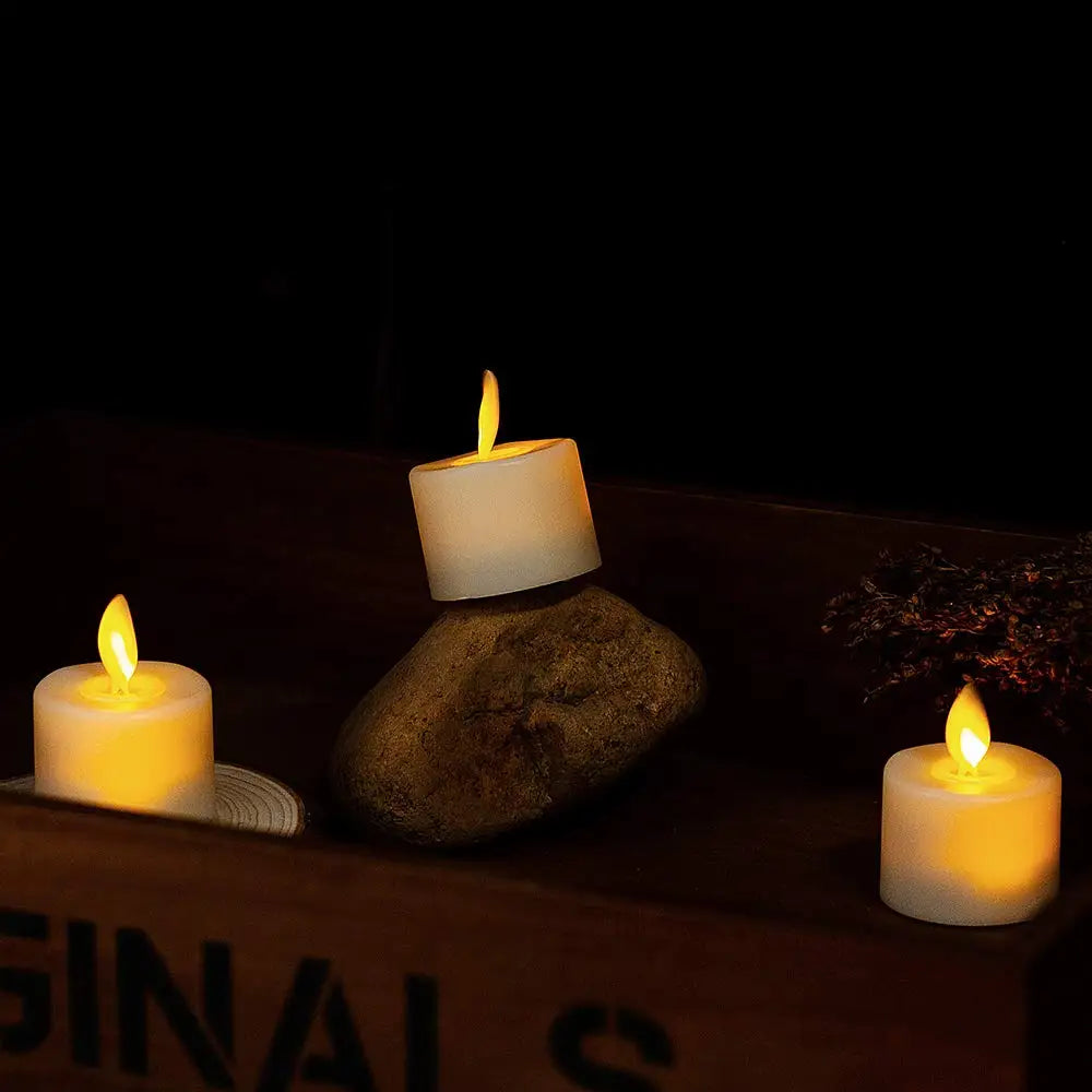 LED candle set with remote control and timer – flameless