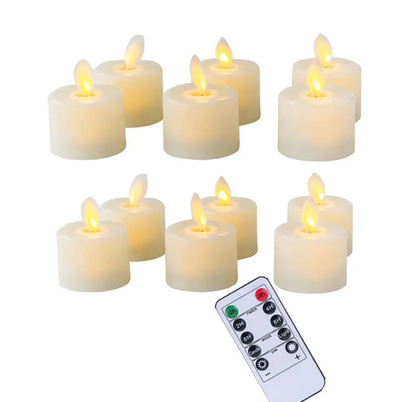 LED Kerzen Set mit Fernbedienung – realistisches Flackerlicht