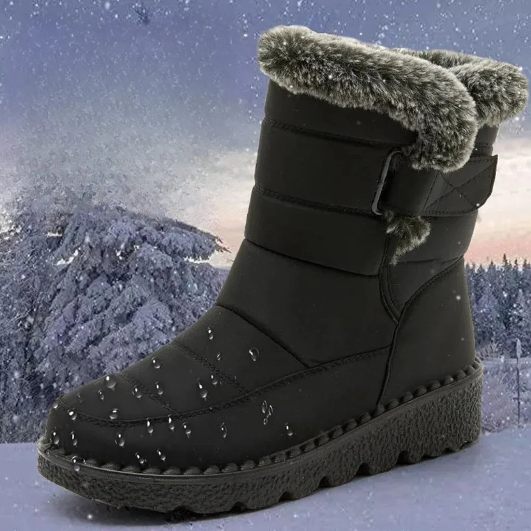 Lined women's winter boots - water-repellent & slip-resistant