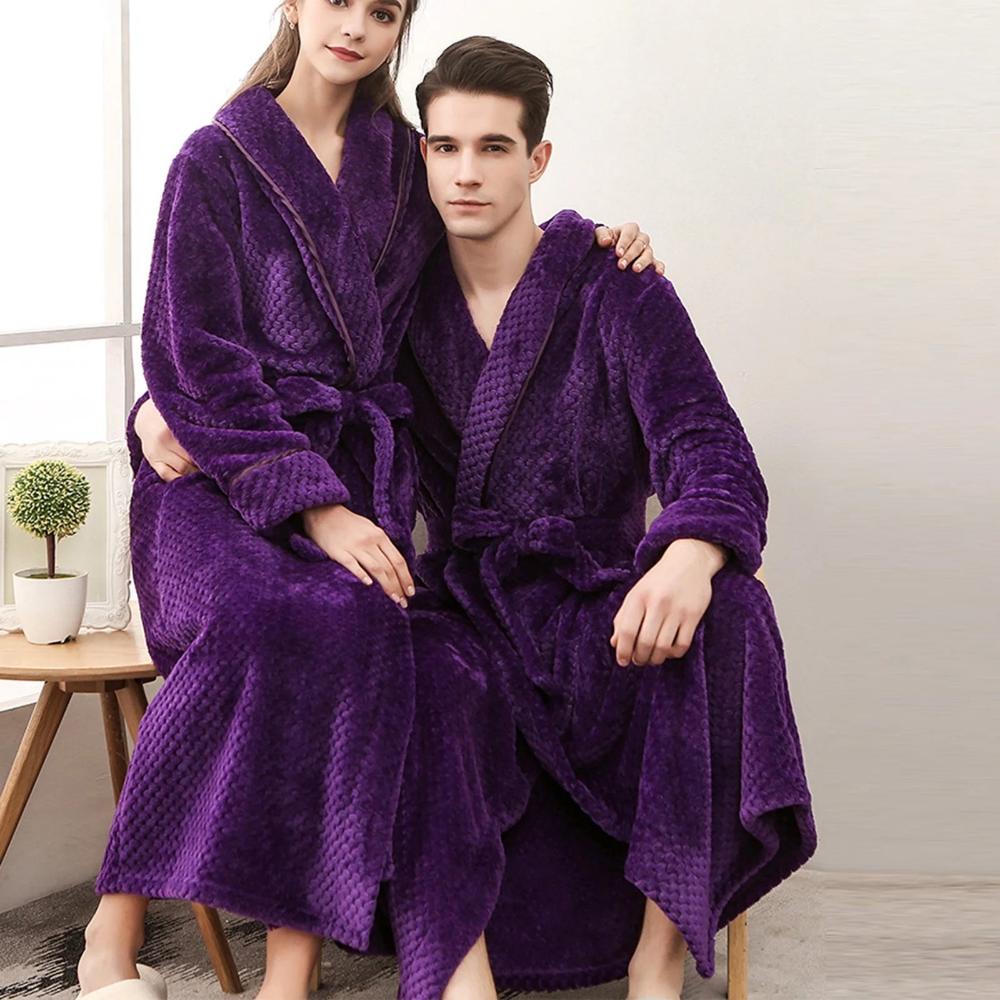 Fleece Bademantel Unisex – weich, warm und atmungsaktiv