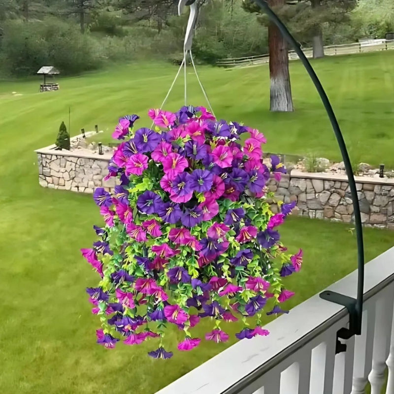 Künstliche Hängeblumen für Balkon, Terrasse und Garten