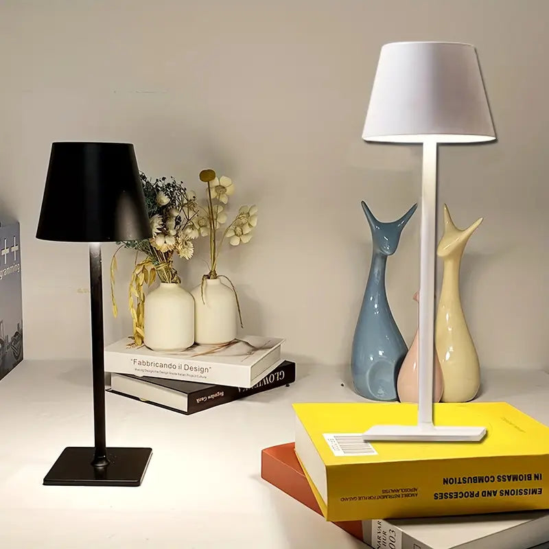 Wireless LED table lamp with rechargeable battery - dimmable and flexible