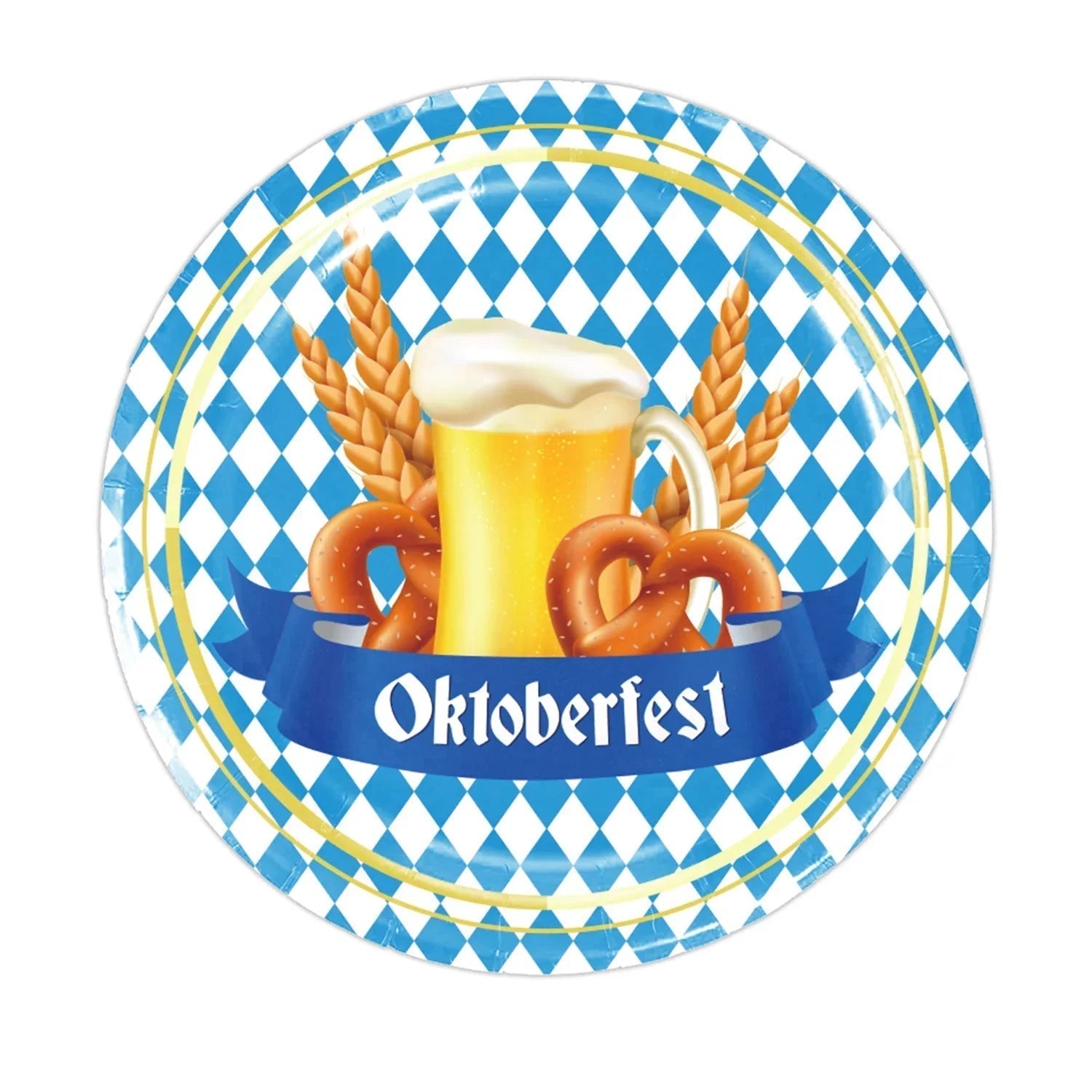 Disposable Party Tableware Oktoberfest Design for 12 People