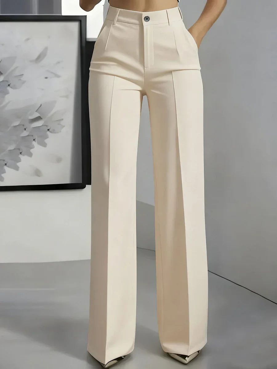 Damen Stretchhose Hohe Taille Gerade Passform Alltag product image 5