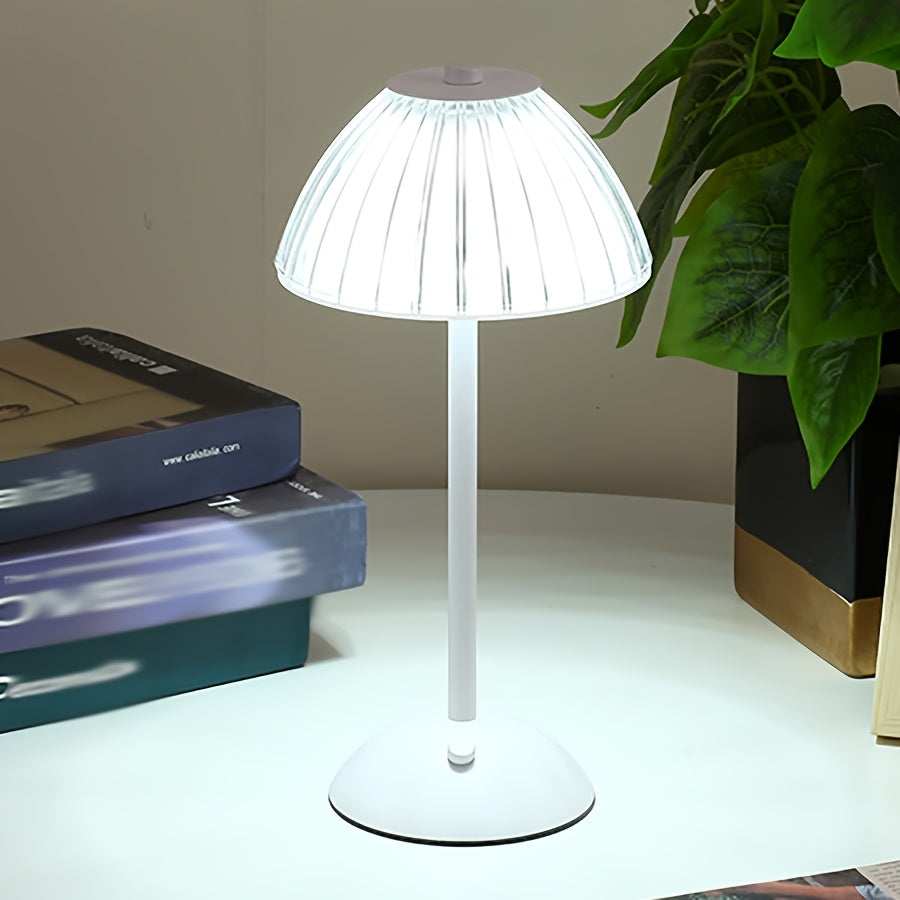 Dimmbare LED Tischlampe mit Kristallschirm für Innenräume