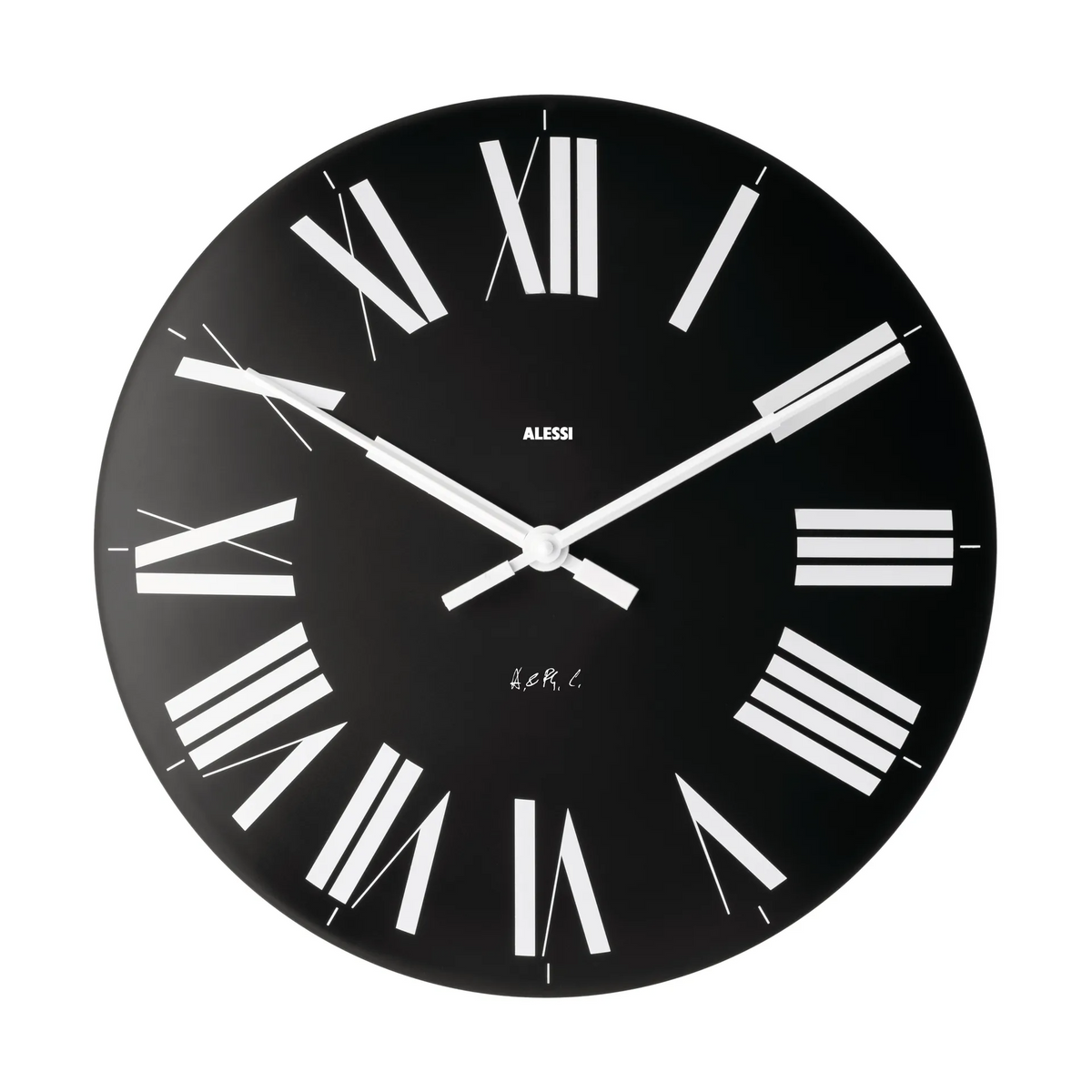 Wanduhr mit römischen Ziffern – minimalistisches italienisches Design