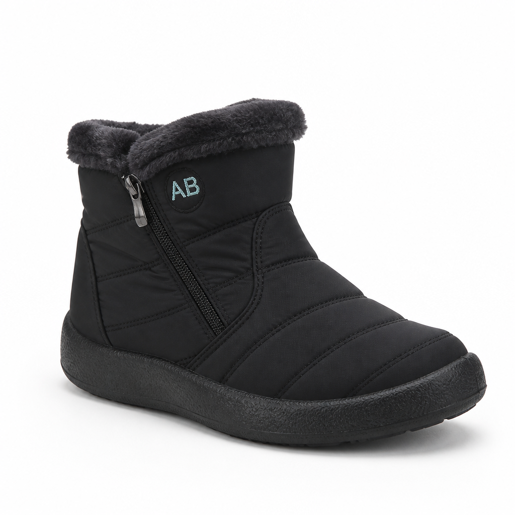 Lined winter boots - water-repellent and slip-resistant