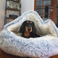 Haustierhöhle mit Kapuze – Gemütlicher Rückzugsort für Hunde und Katzen product image 1