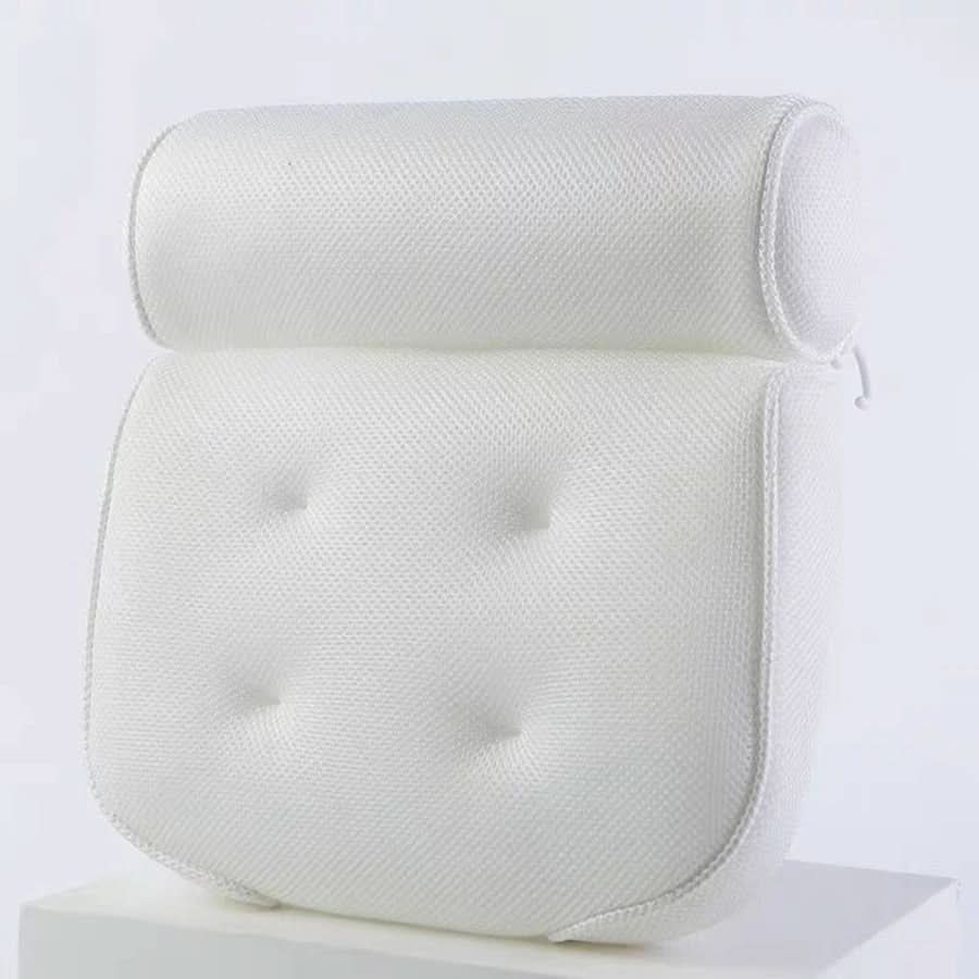 Ergonomic bath pillow for neck and head – comfort while bathing