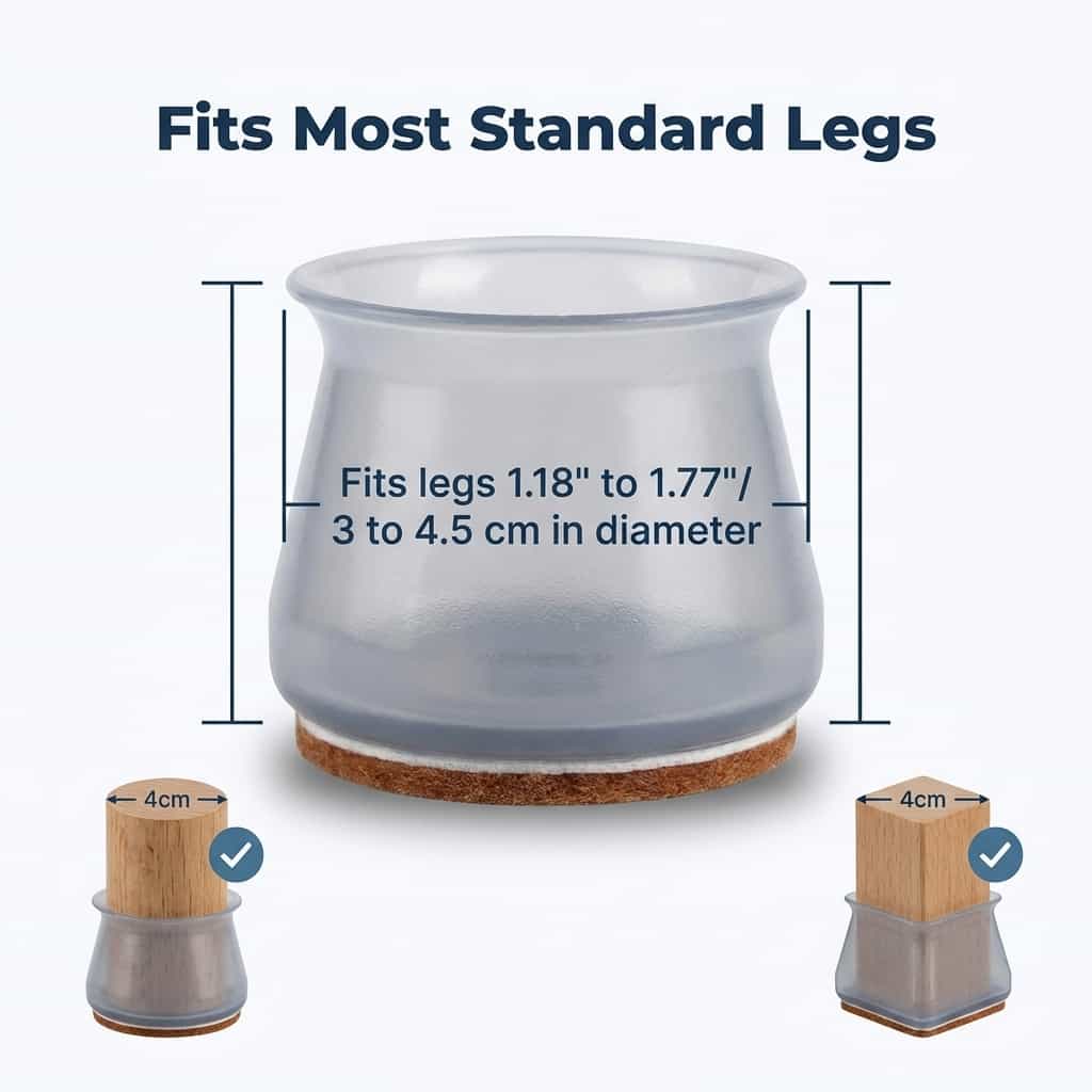 Möbelgleiter Silikon für Bodenschutz und Geräuschreduzierung product image 7