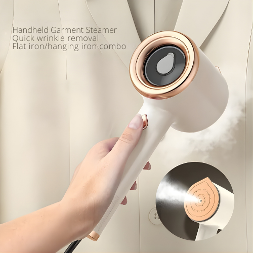 Compact Travel Iron with Steam Function for On-the-Go Use