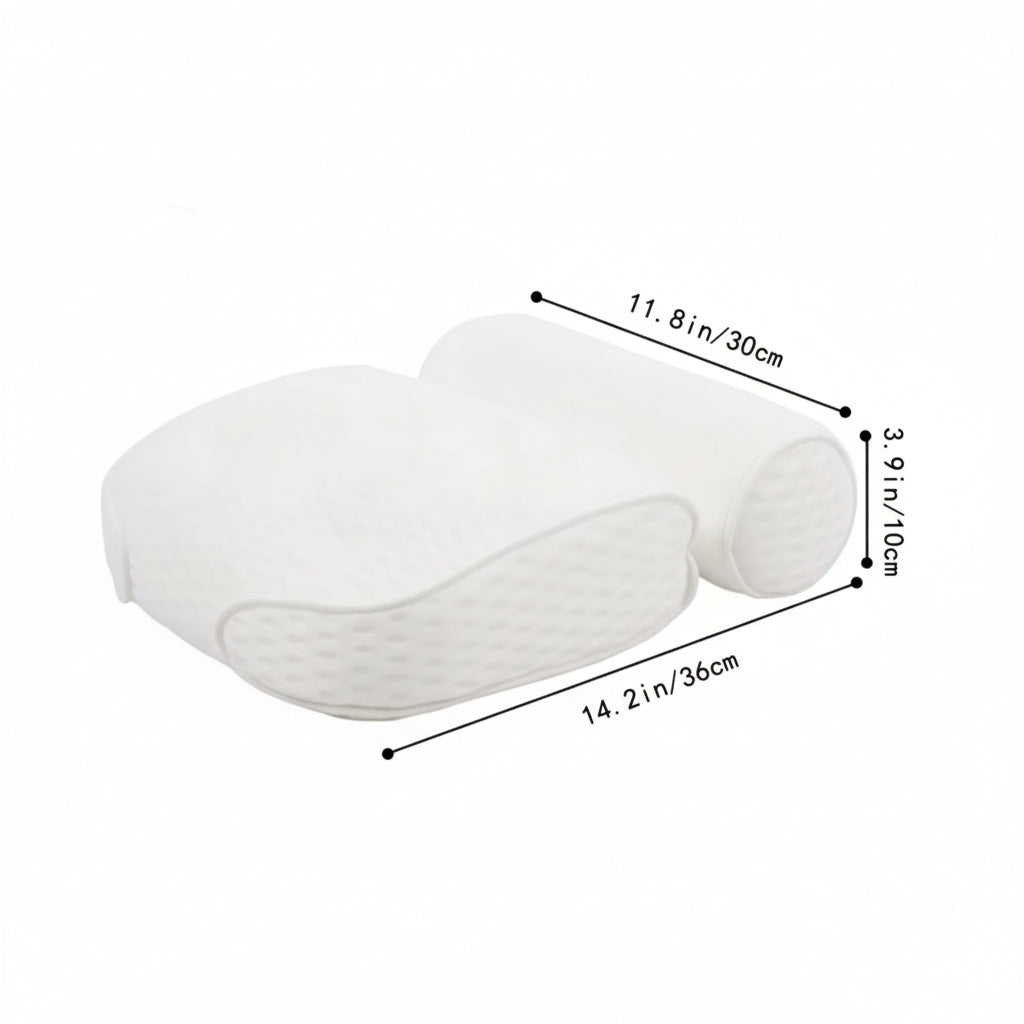 Ergonomic bath pillow for neck and head – comfort while bathing