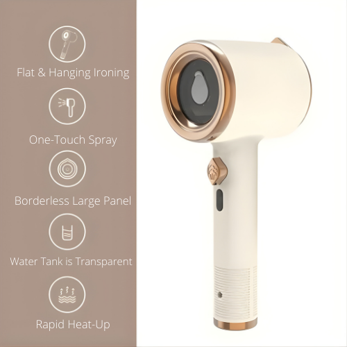 Compact Travel Iron with Steam Function for On-the-Go Use
