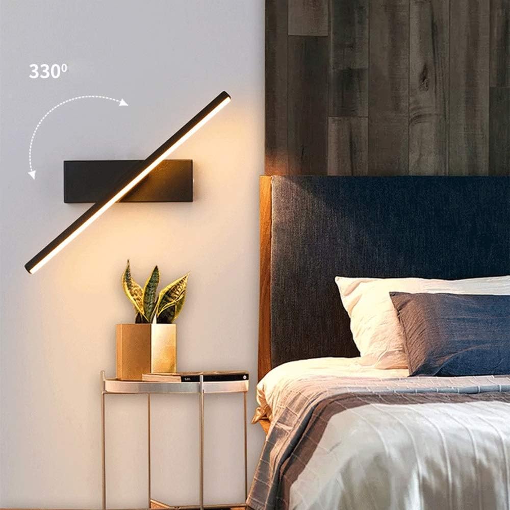 LED Wandleuchte schwenkbar 330° mit 3 Lichtfarben aus Aluminium