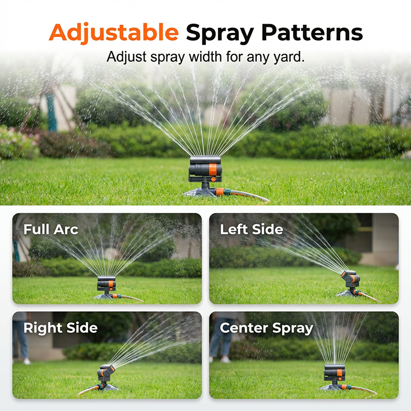 Rasensprinkler mit verstellbarem Sprühkopf – gleichmäßige Bewässerung