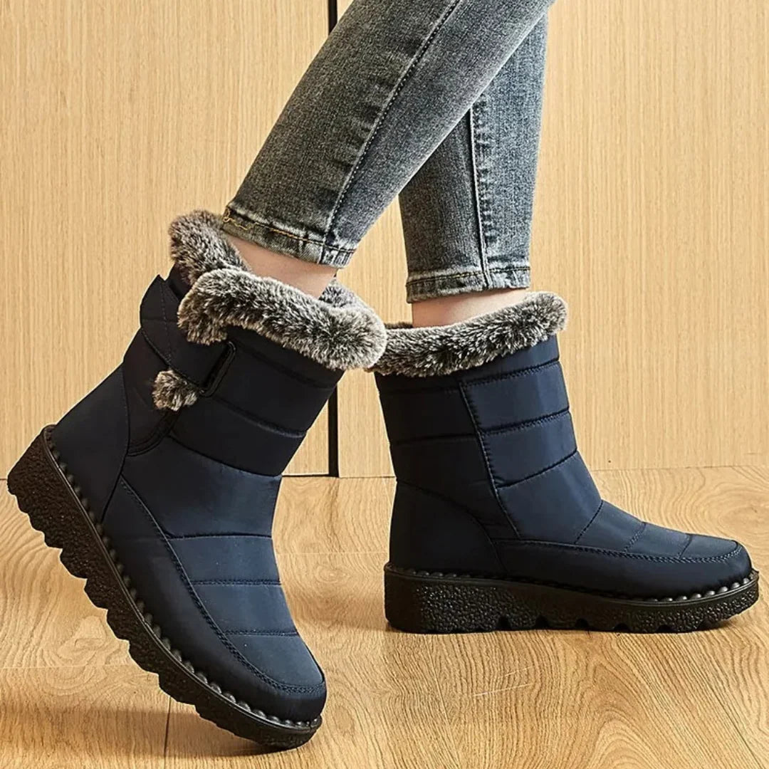 Lined women's winter boots - water-repellent & slip-resistant