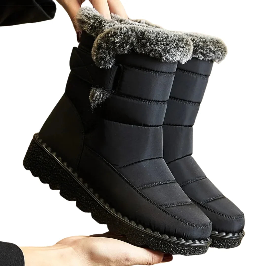 Lined women's winter boots - water-repellent & slip-resistant