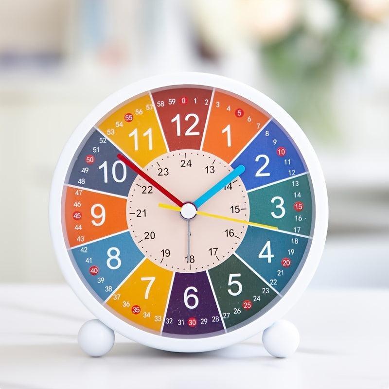 Learning clock for children – Colorful children's alarm clock with a silent movement