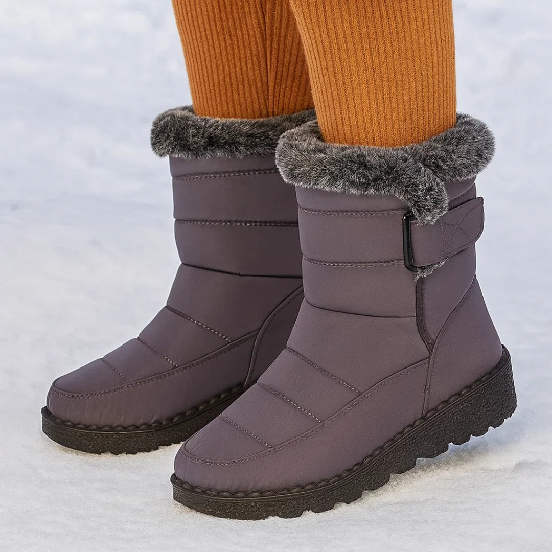 Lined women's winter boots - water-repellent & slip-resistant