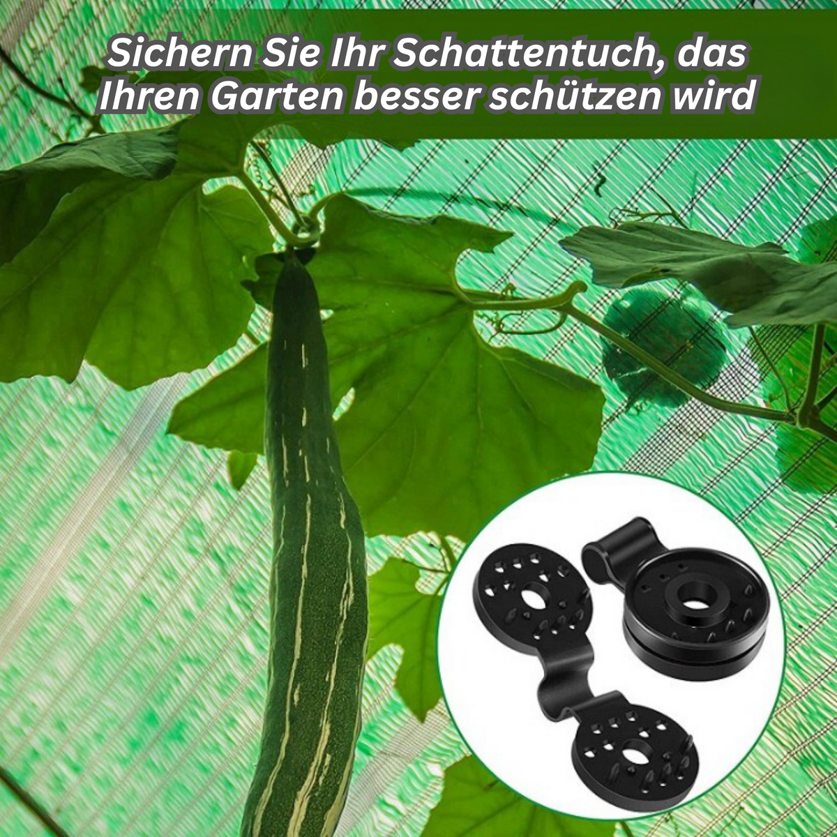 Sonnensegel Befestigungsclips – Kunststoffklammern für Schattennetze