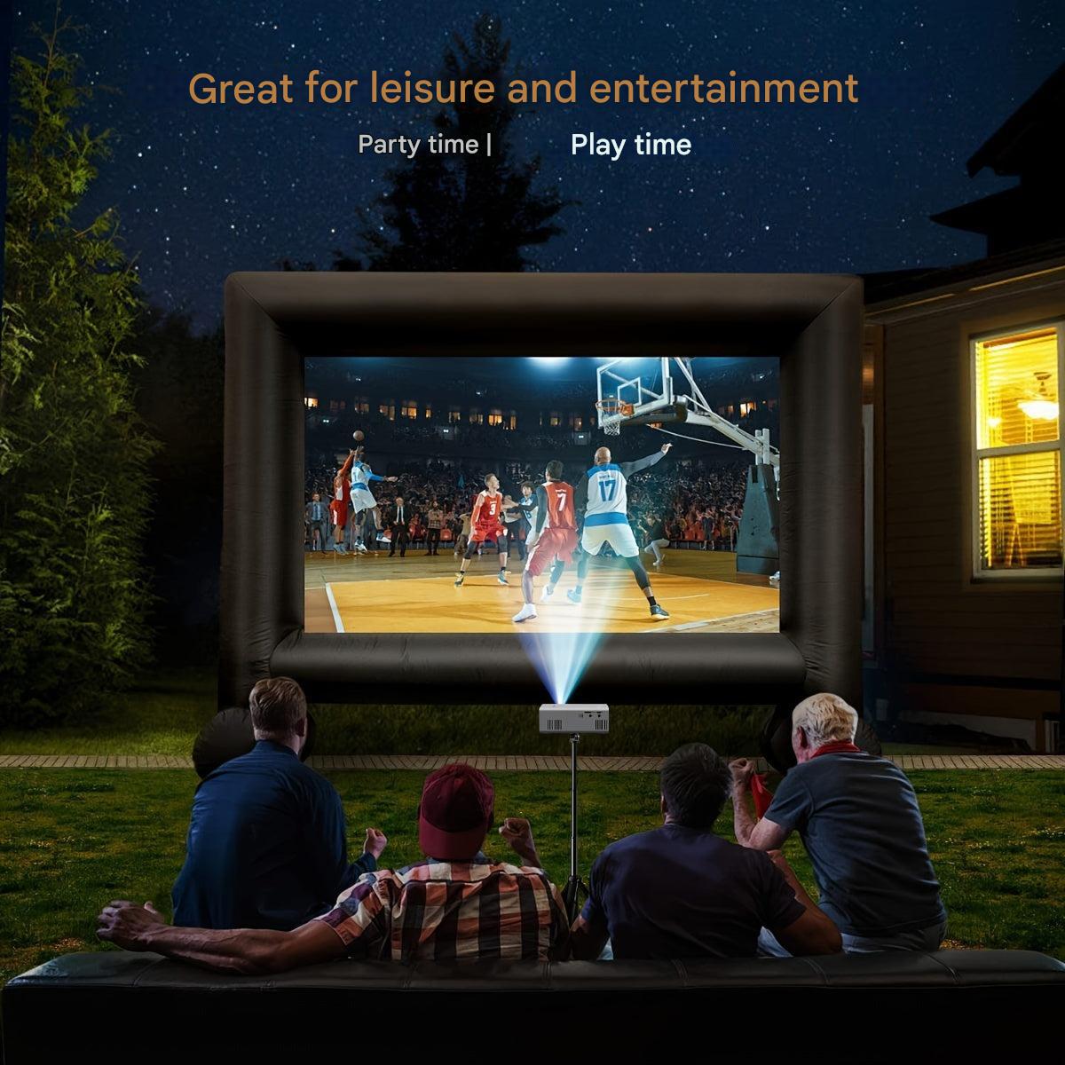 Mini Beamer tragbar 3000 Lumen – HDMI USB Projektor für Heimkino