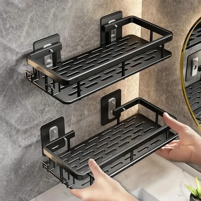 Self-Adhesive Shower Shelf Without Drilling – Corner Shelf for Bathroom