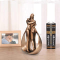 Dekorative Skulptur Bronzeton – Zwei Figuren, zeitloses Design product image 1