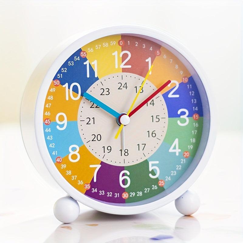 Learning clock for children – Colorful children's alarm clock with a silent movement
