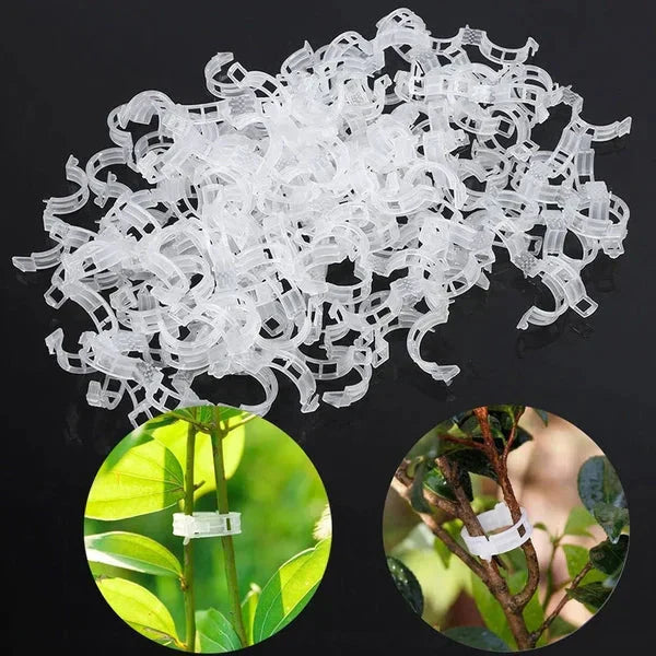 Plant support clips - reusable plant holders for the garden