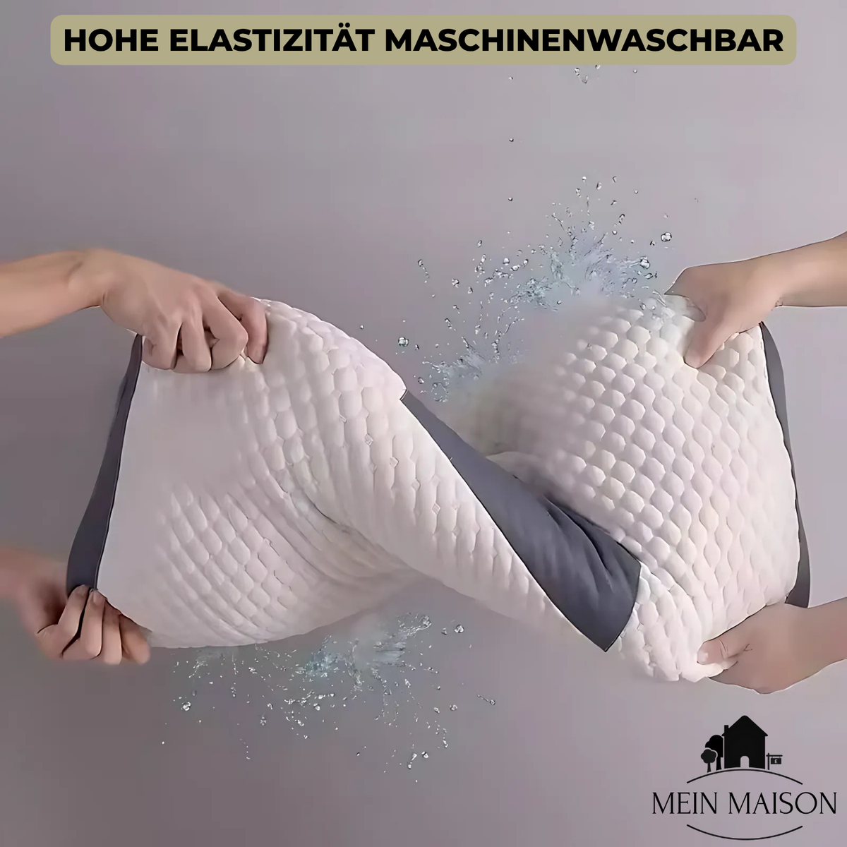 Ergonomic neck pillow with memory foam