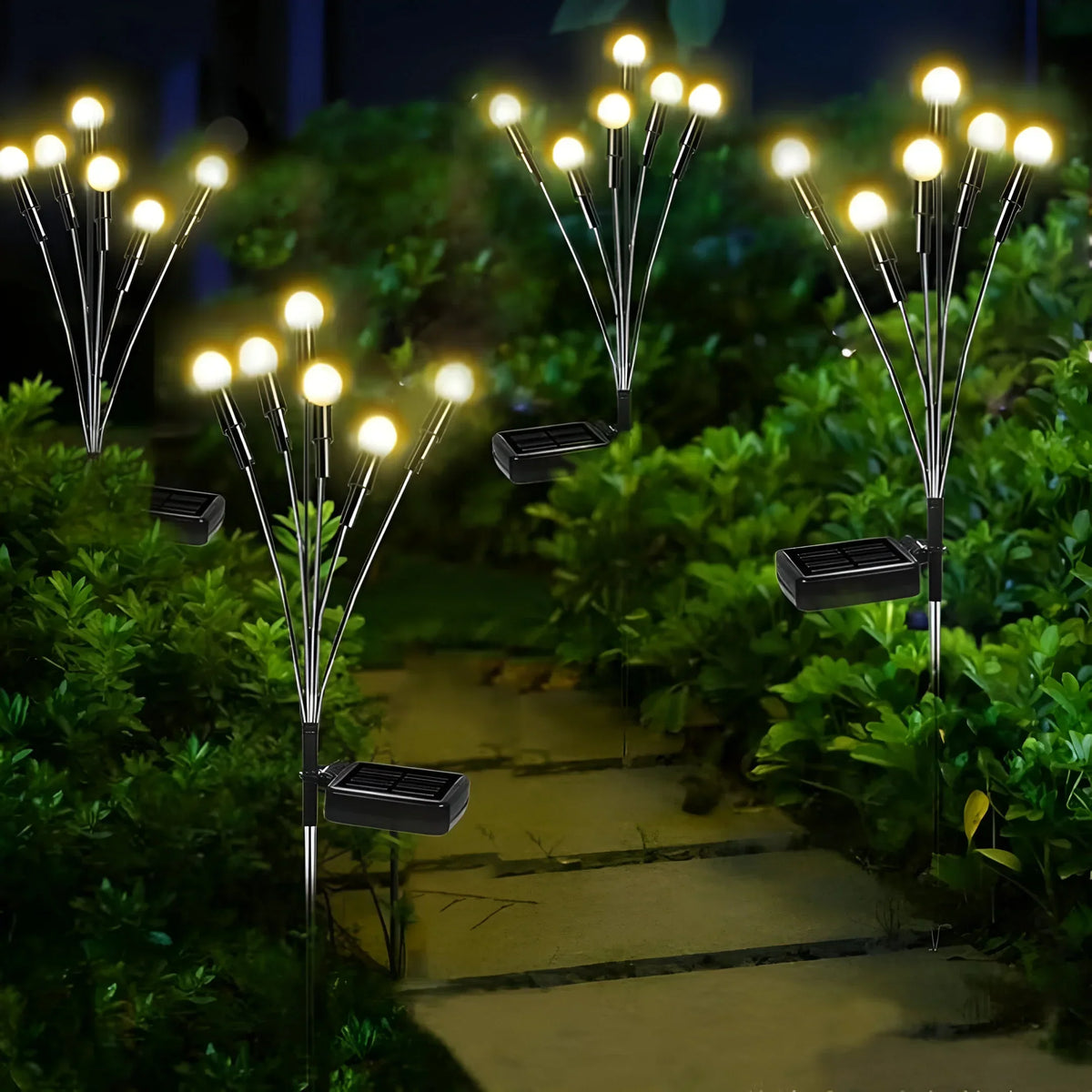 Solar garden pendant light - movable solar lamp for outdoor use