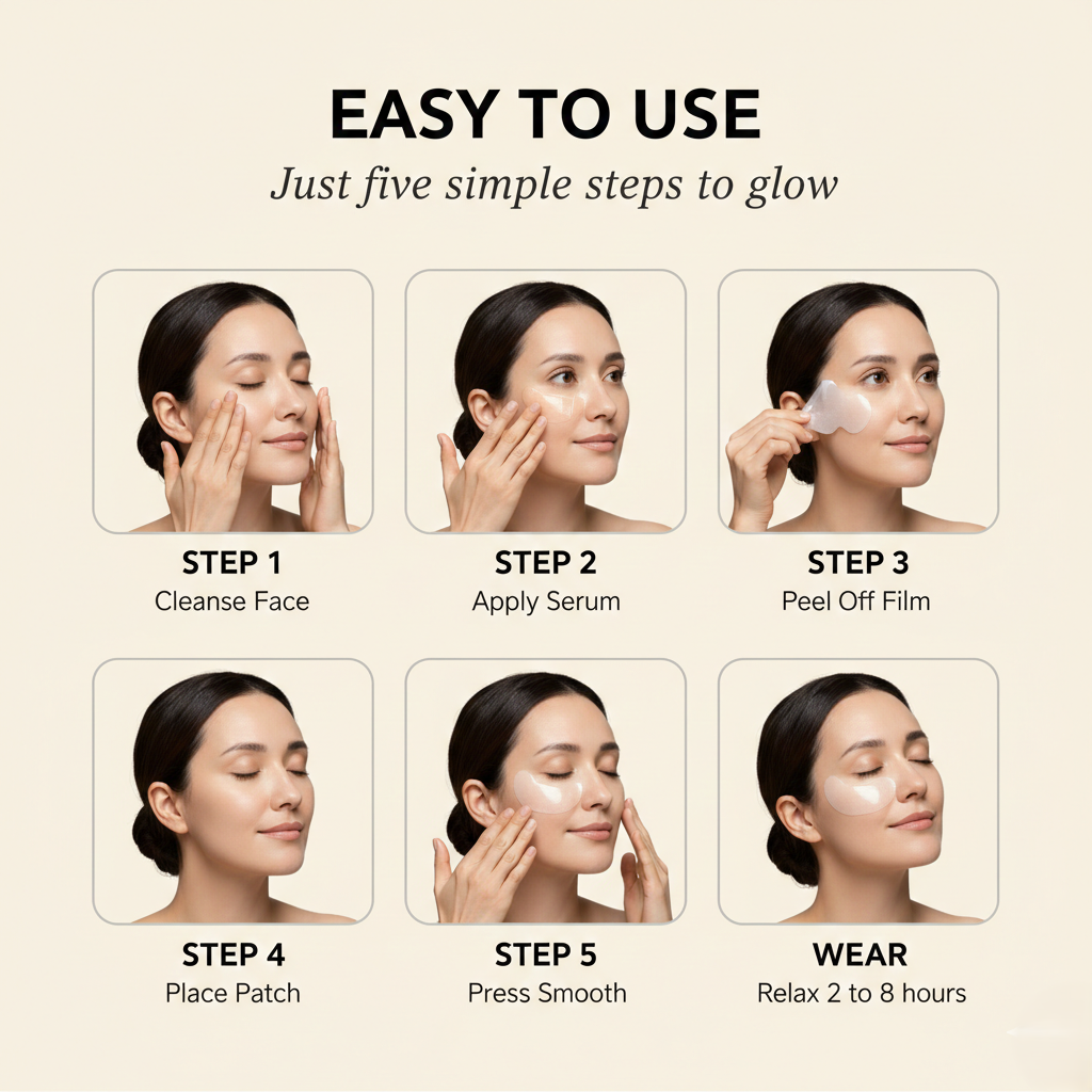 Gesichtspflege Strips für glatteres Hautbild Anwendung product image 10