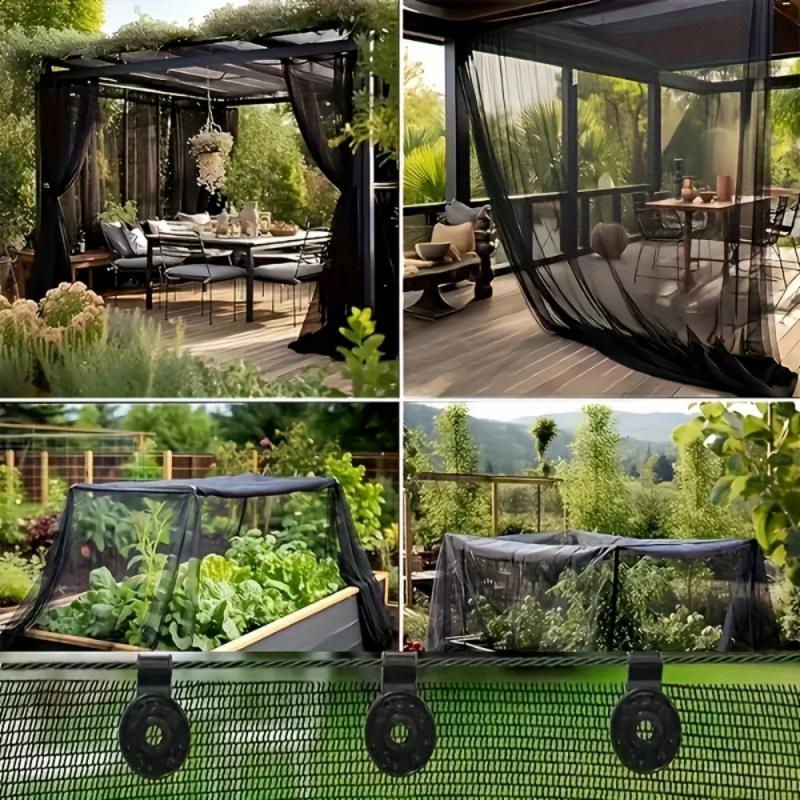Insektenschutznetz für Terrasse, Garten & Gewächshaus 2,4 x 4 m