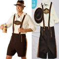 Herren Lederhosen Kostüm Set mit Hut – Bayerisches Trachtenkostüm