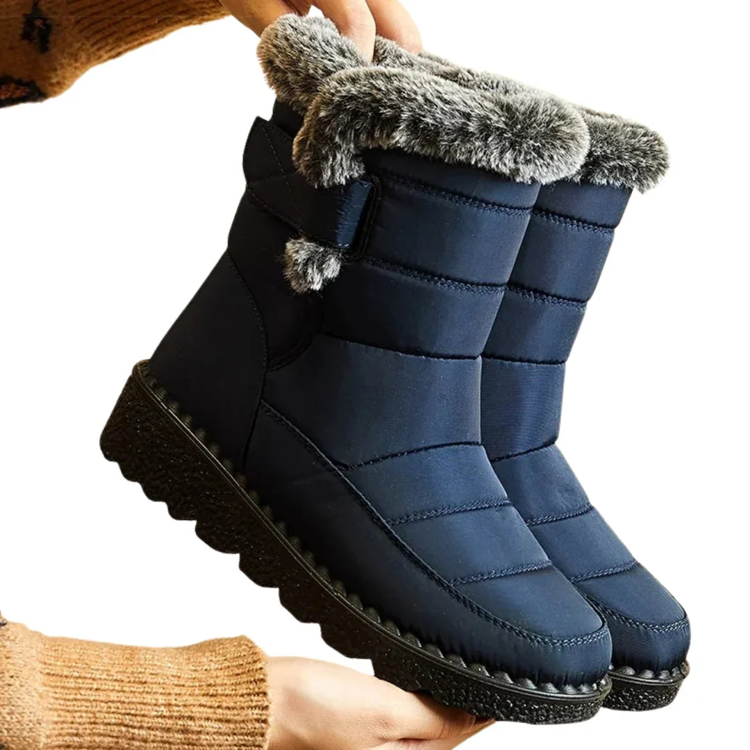 Lined women's winter boots - water-repellent & slip-resistant