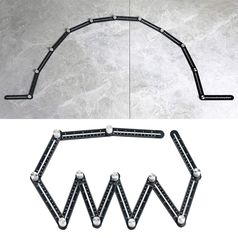 Multifunktionales Winkelmesswerkzeug Lineal für präzise Messungen product image 1
