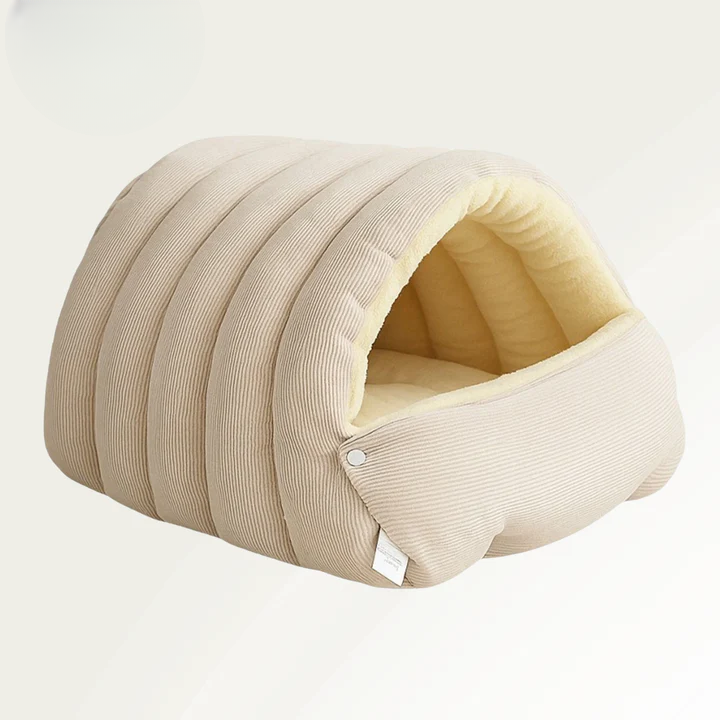 Haustierhöhle mit Plüschfutter – Warmes Kuschelbett für Katzen & Hunde product image 10