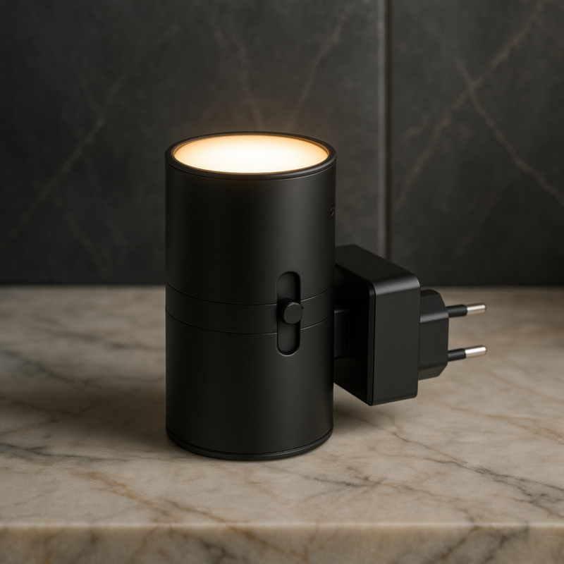 Dimmable LED plug-in wall light with dusk sensor – 10W