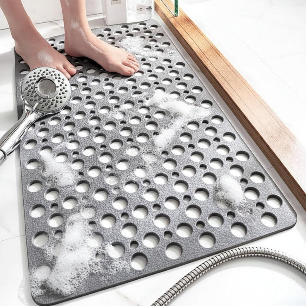 Antirutschmatte Dusche – rutschfeste Badematte mit Saugnäpfen