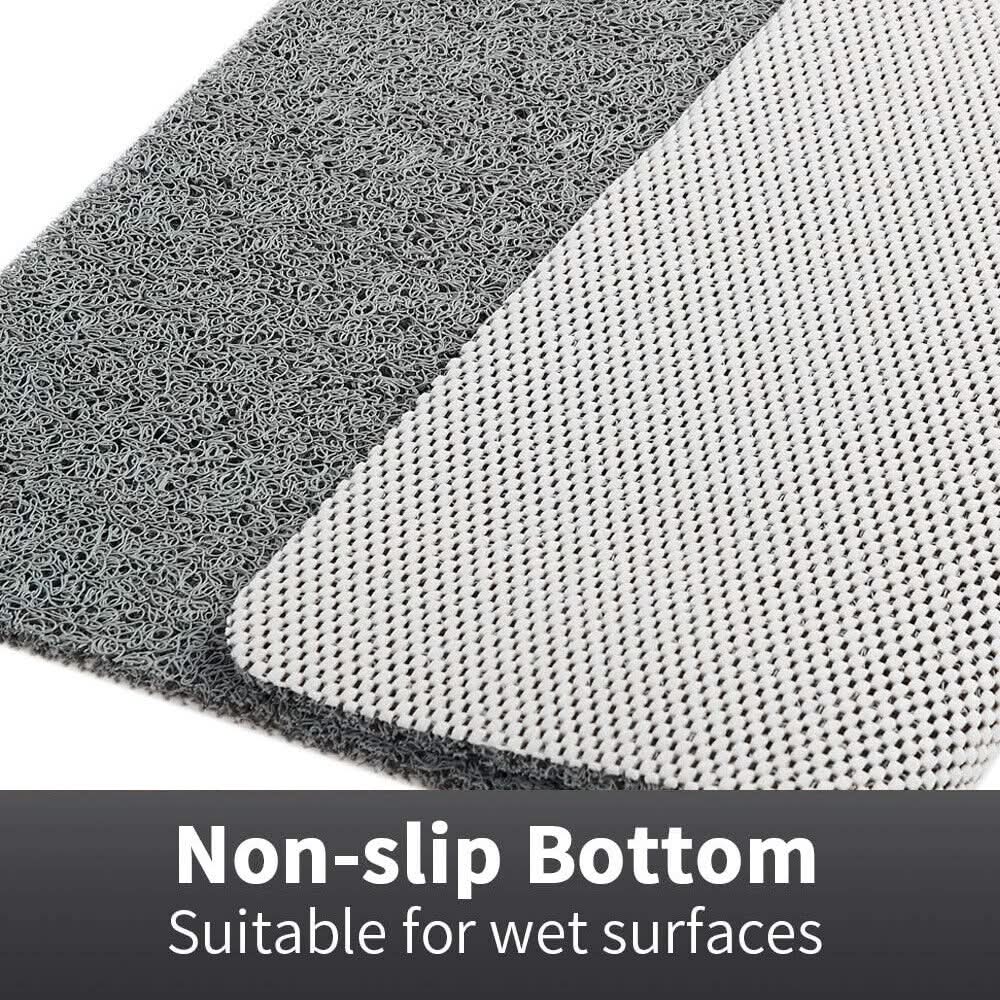 Non-slip shower mat with drainage system for safe showering