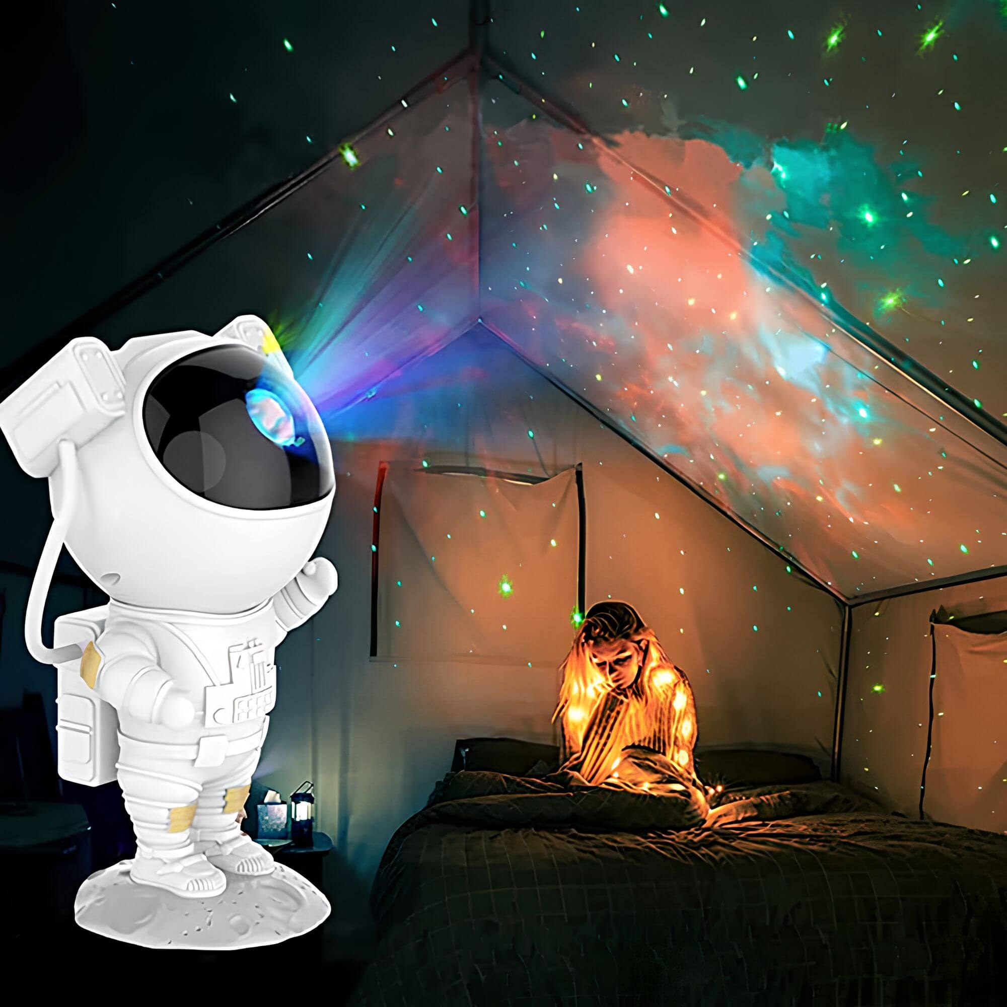 Sternenhimmel LED Projektor Astronaut für Zimmerdecke und Wände