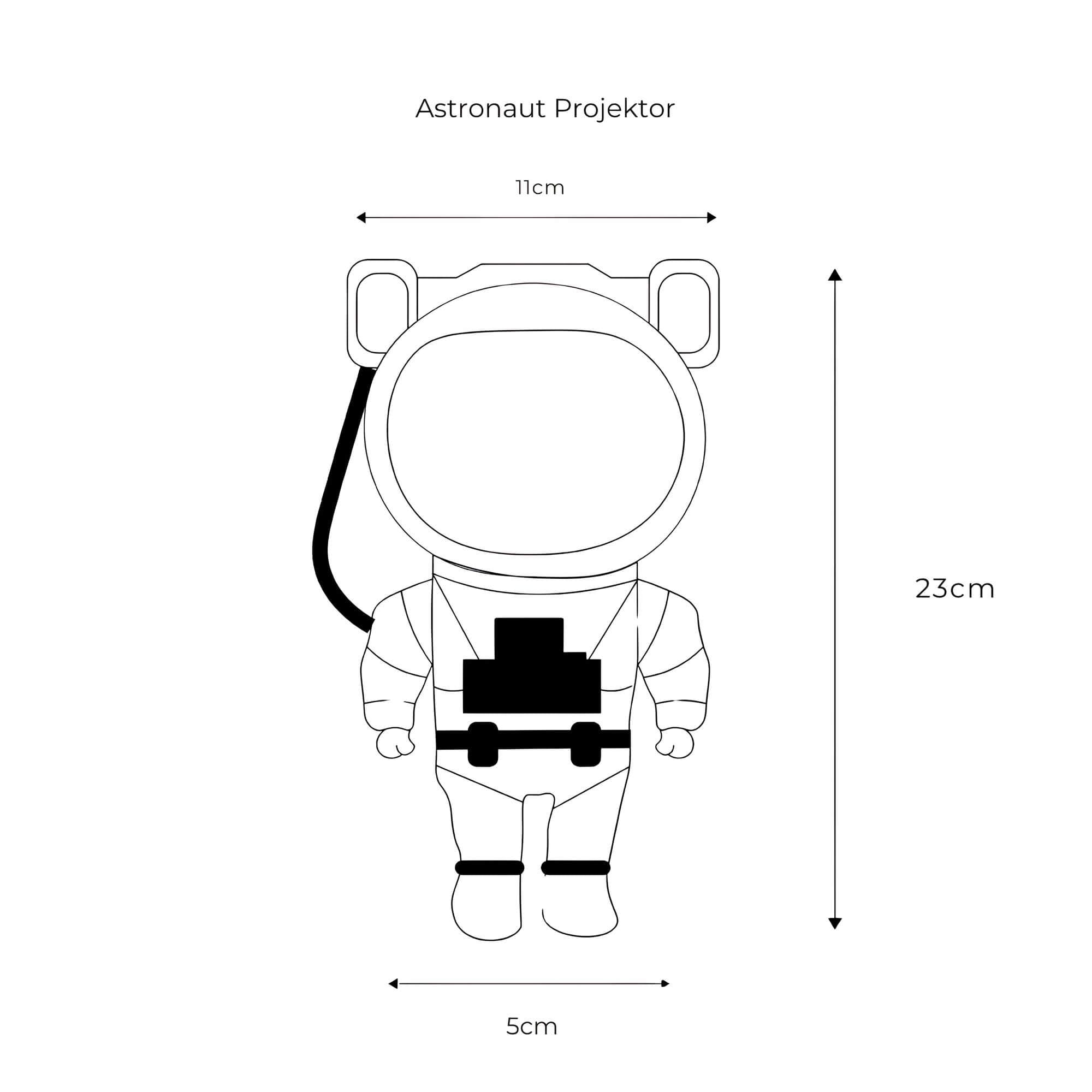 Sternenhimmel LED Projektor Astronaut für Zimmerdecke und Wände