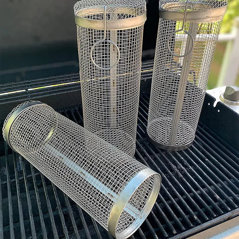 Zylindrischer Grillkorb – Mehr grillen, nichts verlieren product image 5